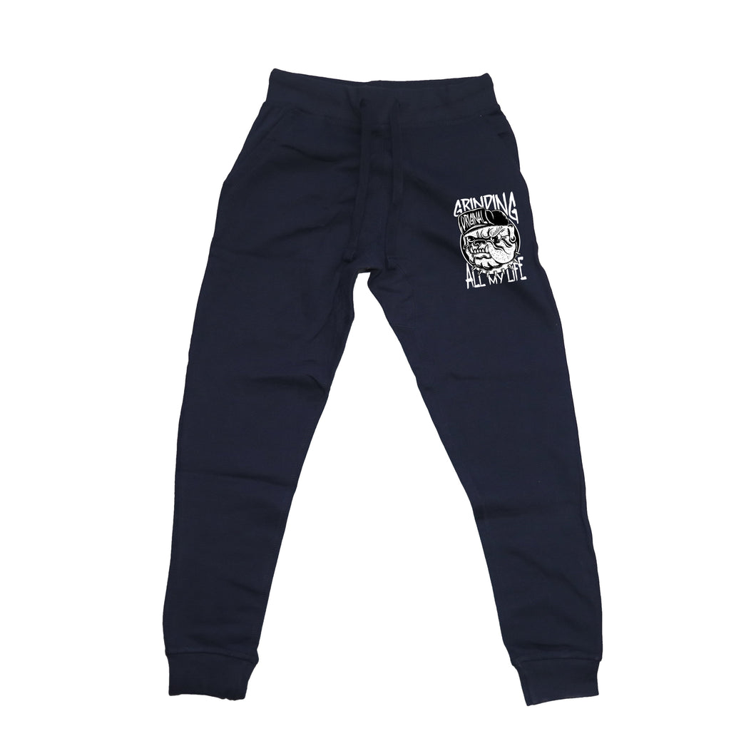Grinding All My Life Navy Blue Joggers