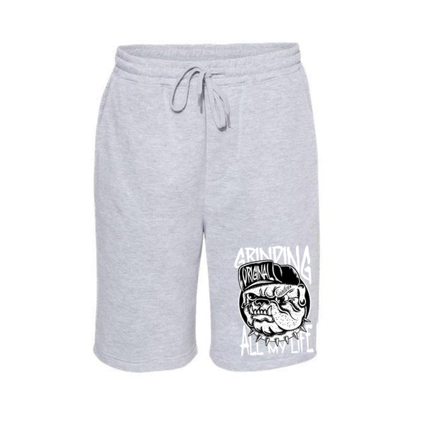 'Grinding All My Life' Gray Sweat Shorts