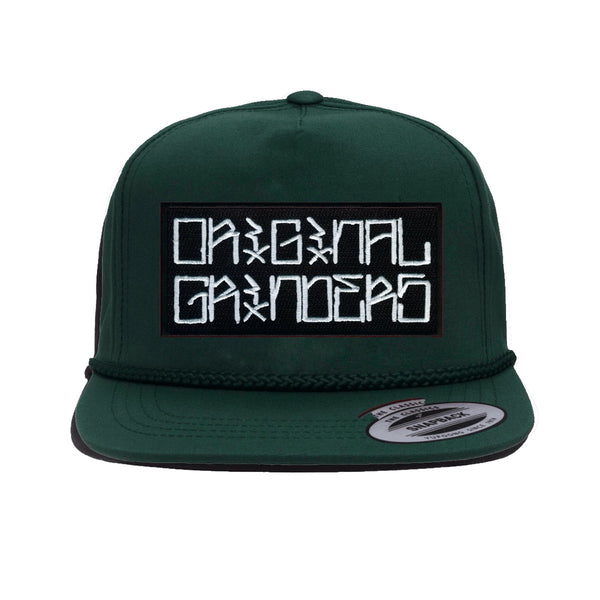 Original Grinders Green Poplin Golf Snapback Hat