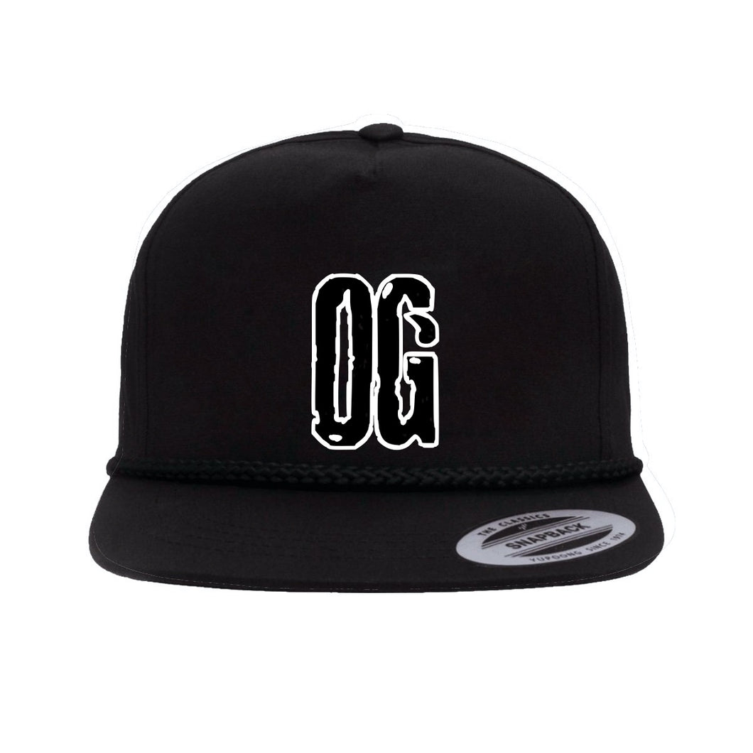 OG Bronx Black Poplin Golf Snapback Hat