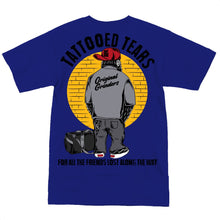 Load image into Gallery viewer, Tattooed Tears Royal Blue T-Shirt
