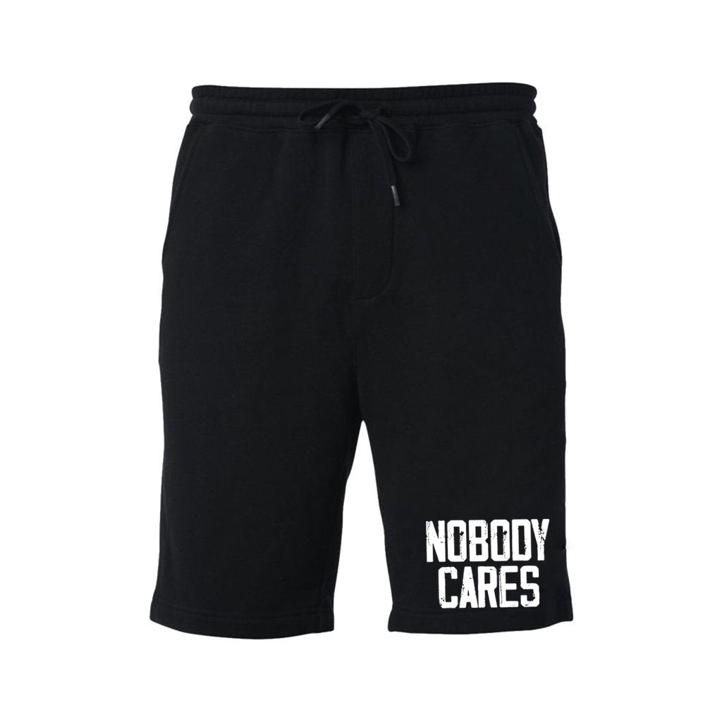 Nobody Cares Black Sweat Shorts