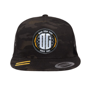 OG Gold Bolt Black Camo/Black Mesh Snapback Hat