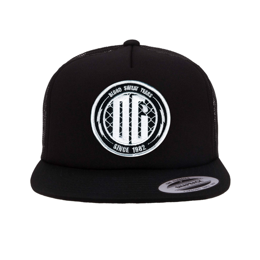 OG Bolt Black/Black Mesh Snapback Hat